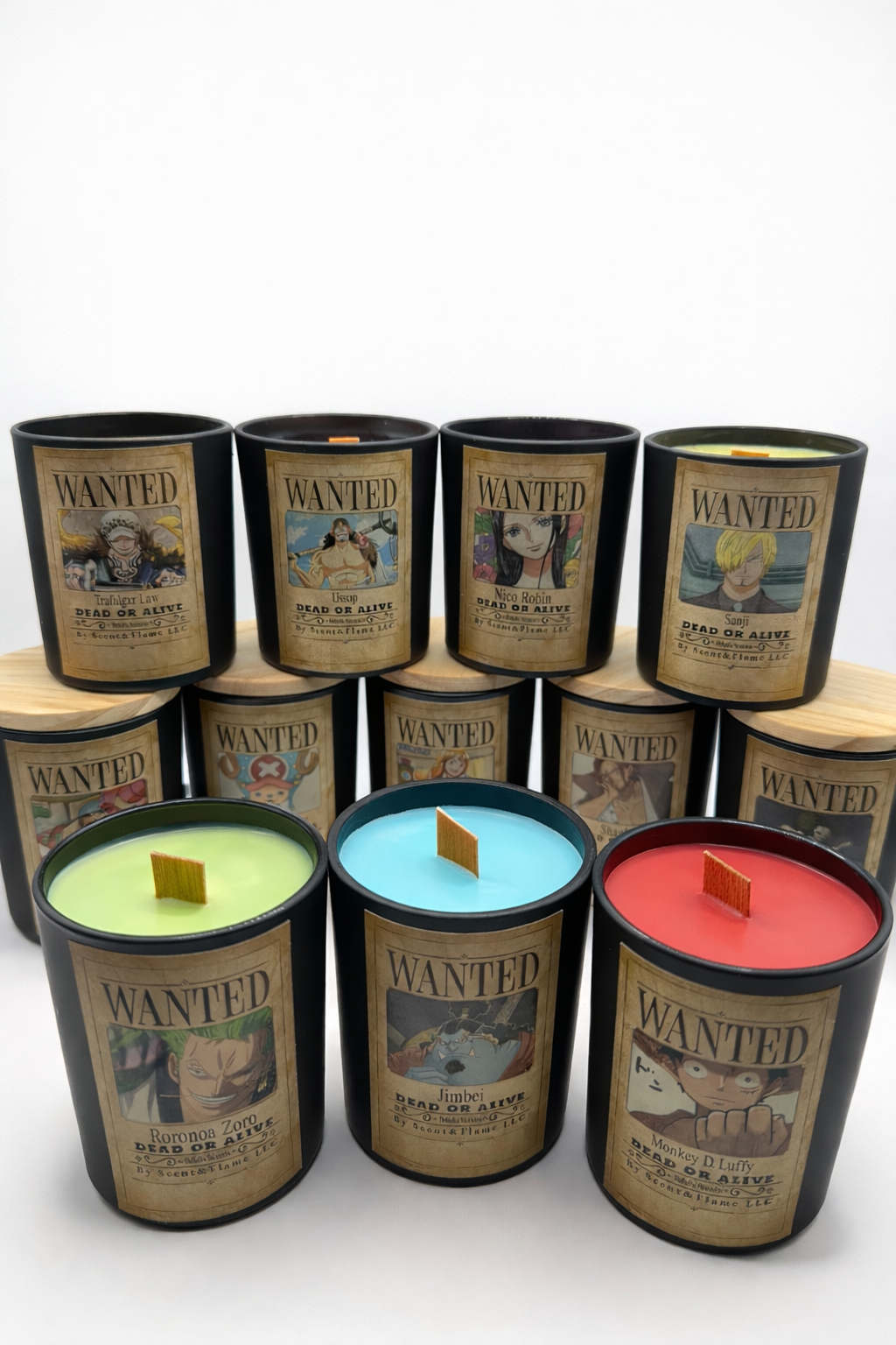 One Piece Wanted Character Candles